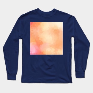 Peach Summer Abstract Painting Long Sleeve T-Shirt